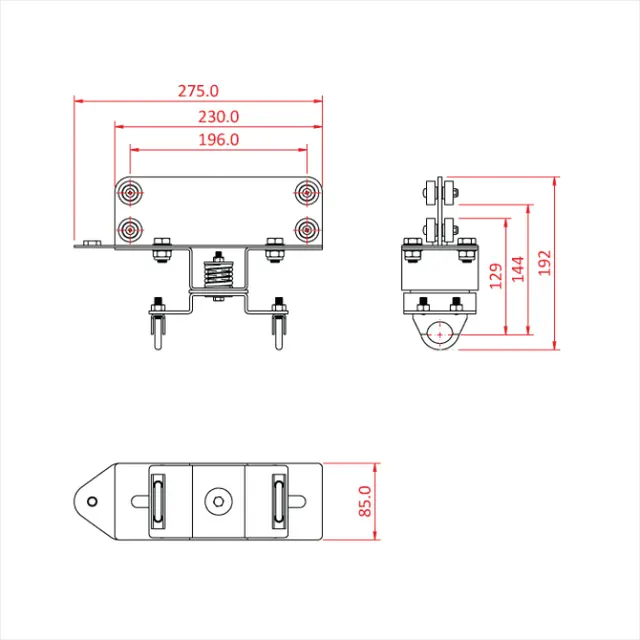 Doughty T84520 SIXTRACK SWIVEL ARM 