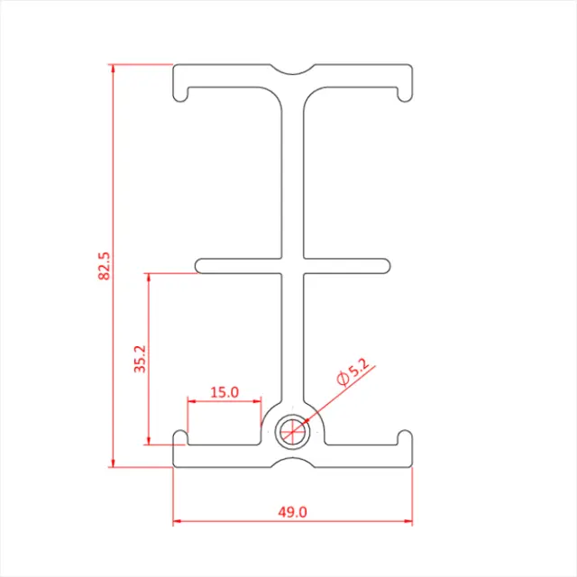 Doughty T85010 STUDIO RAIL 80 4.0m (Silver) 