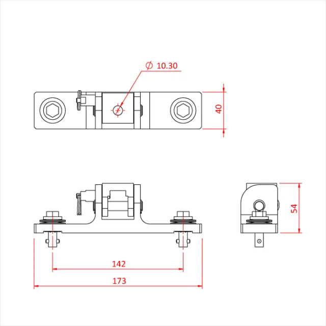 Doughty T85865 SPACE SAVER OMEGA - CHAUVET - 142MM CTRS 