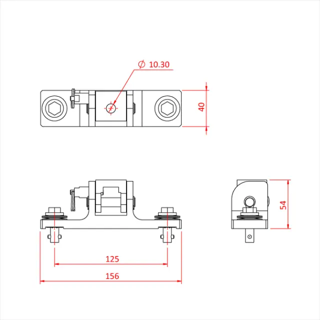 Doughty T85880 SPACE SAVER OMEGA - MARTIN - 106MM CTRS 