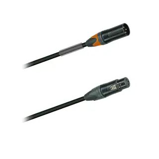PROkabel MIC-kabel 3M, Black Neutrik Orange Cap male side