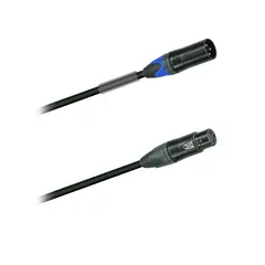 PROkabel MIC-kabel 6M, Black Neutrik Blue Cap male side