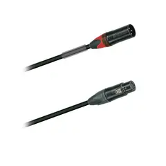 PROkabel MIC-kabel 12M, Black Neutrik Brown ring - red cap