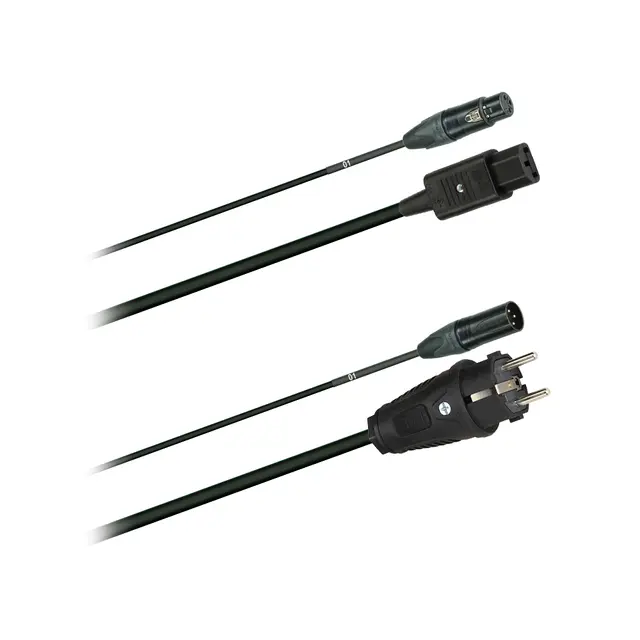 PROkabel Hybrid Audio cable, 20M Schuko - IEC, Neutrik plugger 