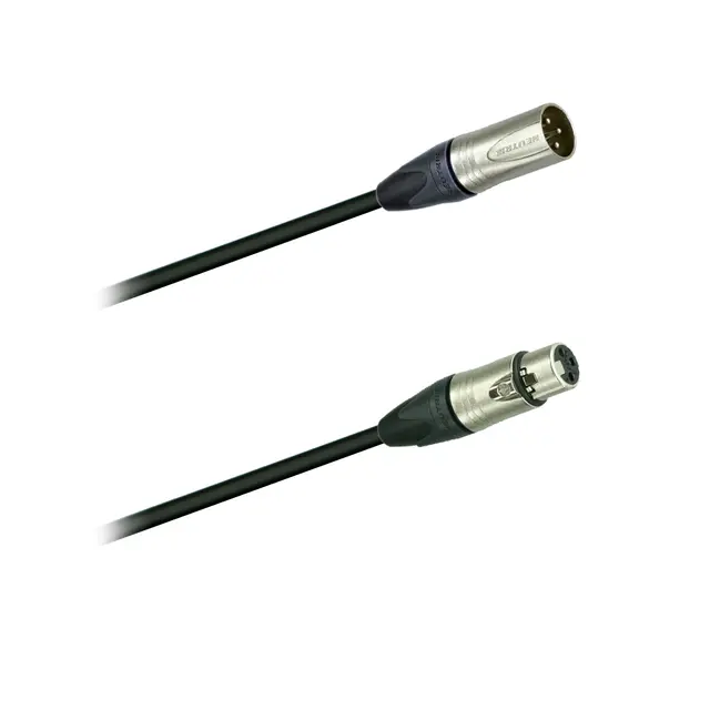 PROkabel AES/EBU, 110 Ohm DMX Sort 7,50m 3 pin Neutrik NC3MXX -> NC3FXX 
