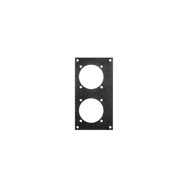 PROkabel Frontplate 2x Schuko 3HEx1BE 19" modulsystem 