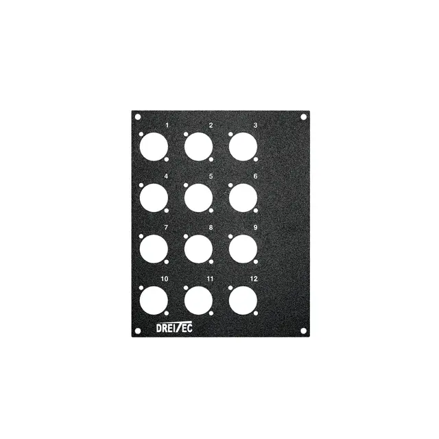 PROkabel Frontplate 12/0 A/B-Typ 4HEx2BE 19" modulsystem 