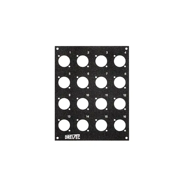 PROkabel Frontplate 16/0 A/B-Typ 4HEx2BE 19" modulsystem 