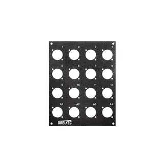 PROkabel Frontplate 12/4 A/B-Typ 4HEx2BE 19" modulsystem