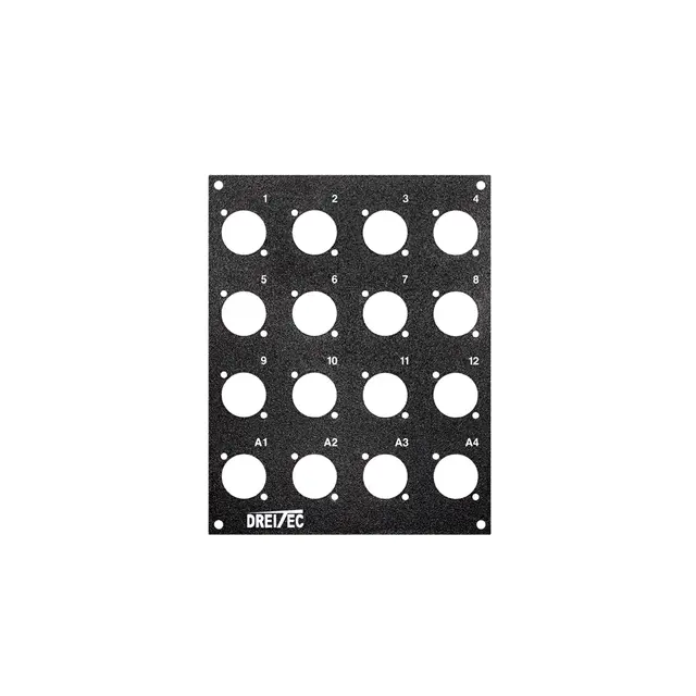 PROkabel Frontplate 12/4 A/B-Typ 4HEx2BE 19" modulsystem 