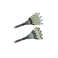 PROkabel 2,0m Audio-Multitrack 4- par Studio loom XLR male til TRS Jack