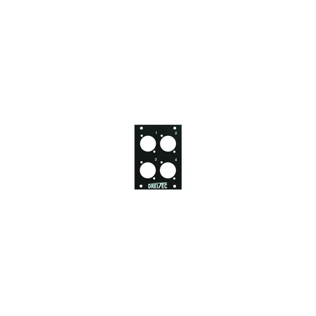 PROkabel Stagebox 7x10x7cm TOP LID 4 x D-size hull, bulk 