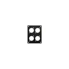 PROkabel Frontplate 4xXLR 2HEx1BE 19" modulsystem