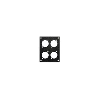 PROkabel Frontplate 4xXLR 2HEx1BE 19" modulsystem