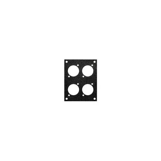 PROkabel Frontplate 4xXLR 2HEx1BE 19" modulsystem 