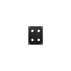 PROkabel Frontplate 4x10,0mm 2HEx1BE 19" modulsystem