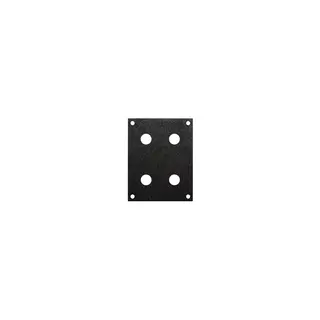 PROkabel Frontplate 4x10,0mm 2HEx1BE 19" modulsystem