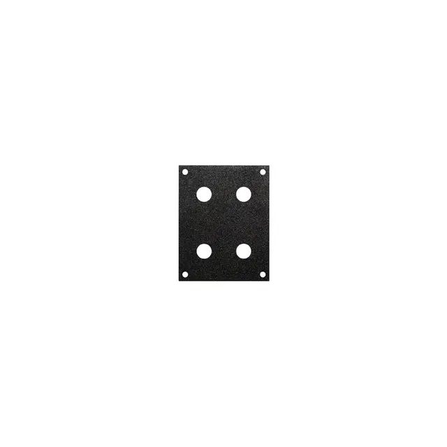 PROkabel Frontplate 4x10,0mm 2HEx1BE 19" modulsystem 