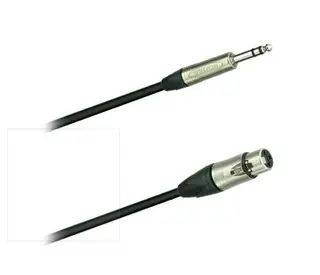 PROkabel XLR - St.Jack, 3M Black NEUTRIK, NP3X - NC3FXX