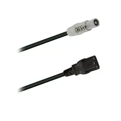 PROkabel Powercon link to IEC, 1,5M powerCON NAC3FCB (grå) til IEC C13