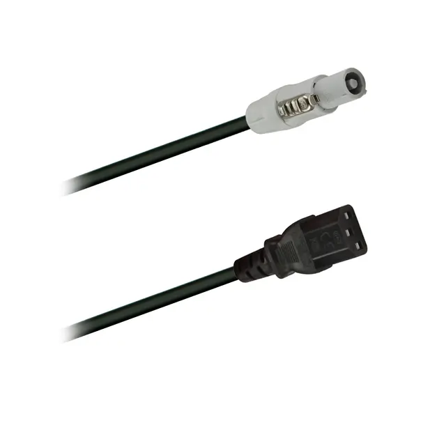 PROkabel Powercon link to IEC, 1,5M powerCON NAC3FCB (grå) til IEC C13 
