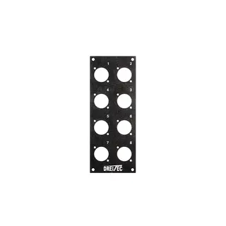 PROkabel Frontplate 1-8 A/B-Typ 4HEx1BE 19" modulsystem