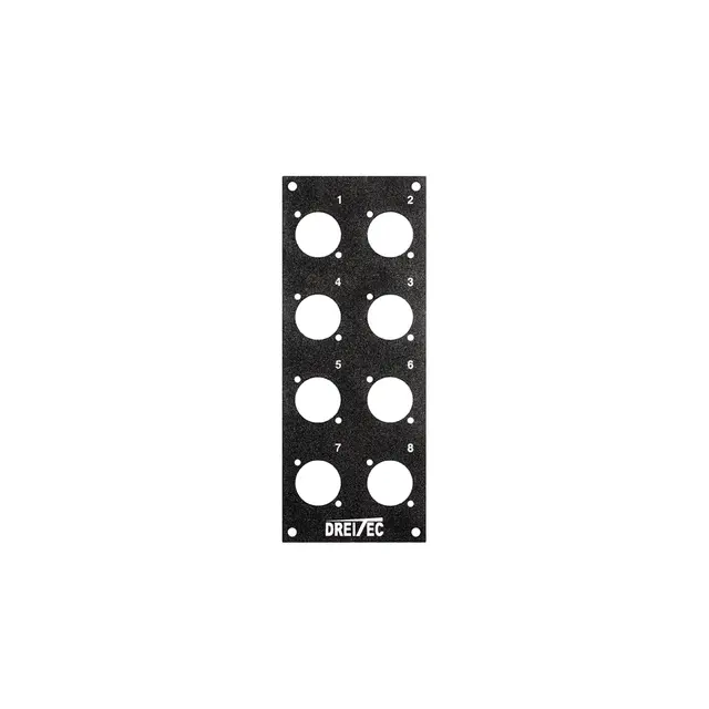 PROkabel Frontplate 1-8 A/B-Typ 4HEx1BE 19" modulsystem 