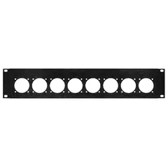 PROkabel 19" Rackpanel stanset 2U 8xSchuko til 19" Racksystem