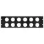 PROkabel 19" Rackpanel stanset 3U 12xSchuko til 19" Racksystem 