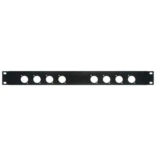 PROkabel 19" Rackpanel stanset 8xD-hull til 19" Racksystem