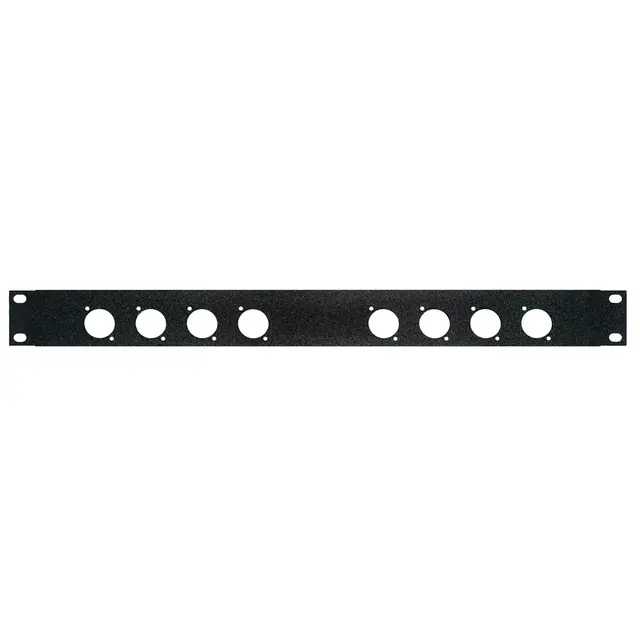 PROkabel 19" Rackpanel stanset 8xD-hull til 19" Racksystem 