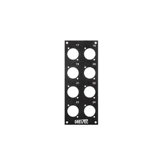 PROkabel Frontplate 17-24 D-Typ 4HEx1BE 19" modulsystem