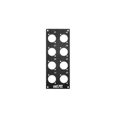 PROkabel Frontplate 25-32 D-Typ 4HEx1BE 19" modulsystem