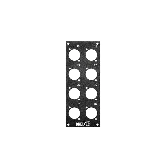 PROkabel Frontplate 25-32 D-Typ 4HEx1BE 19" modulsystem 