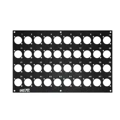 PROkabel Frontplate 32/8 A/B-Typ 4HEx4BE 19" modulsystem