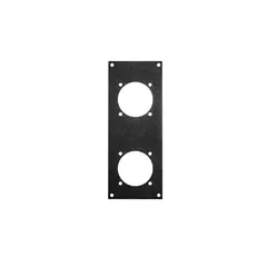 PROkabel Frontplate 2x Schuko 4HE/1BE 19" modulsystem