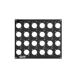 PROkabel Frontplate 20/4 D-Typ 4HE/3BE 19" modulsystem