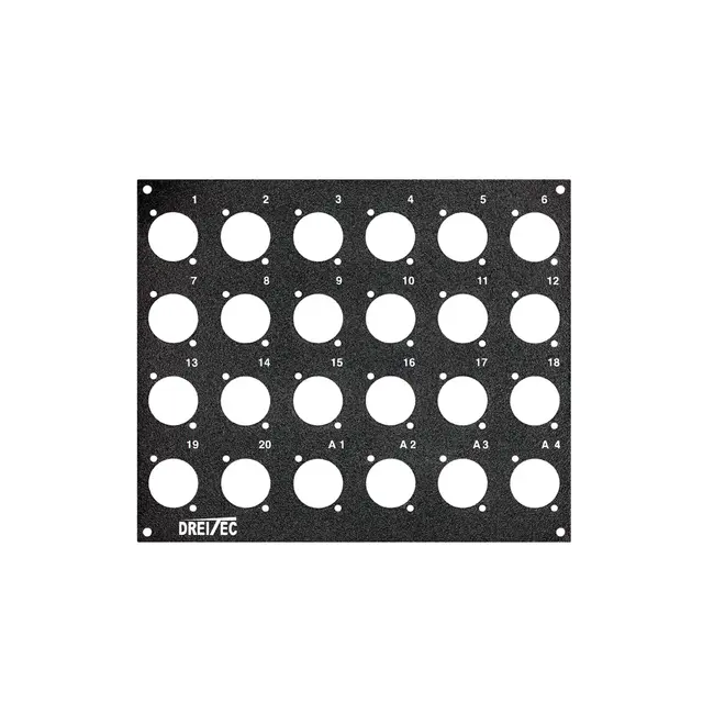PROkabel Frontplate 20/4 D-Typ 4HE/3BE 19" modulsystem 