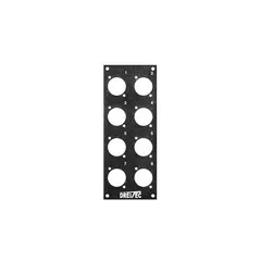 PROkabel Frontplate 1-8 D-Typ 4HE/1BE 19" modulsystem