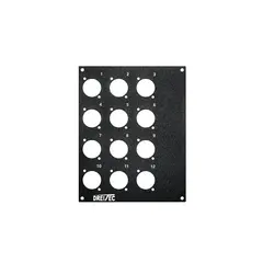 PROkabel Frontplate 12/0 D-Typ 4HE/2BE 19" modulsystem