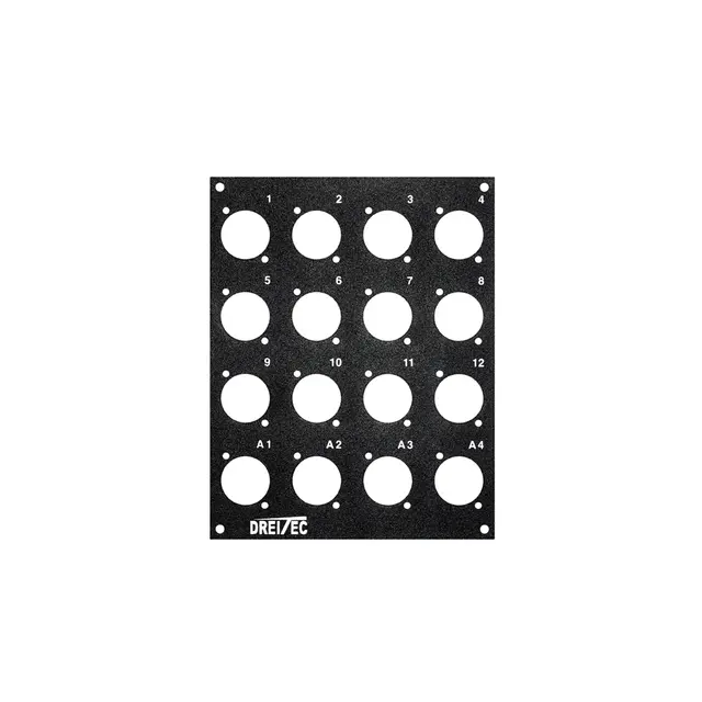 PROkabel Frontplate 12/4 D-Typ 4HE/2BE 19" modulsystem 