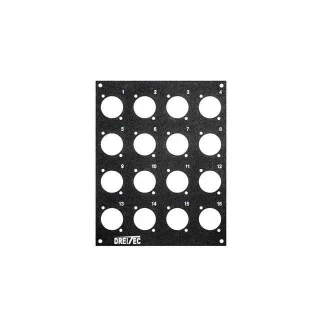 PROkabel Frontplate 16/0 D-Typ 4HE/2BE 19" modulsystem 