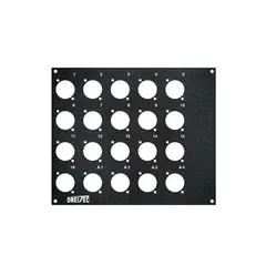 PROkabel Frontplate 16/4 D-Typ 4HEx3BE 19" modulsystem