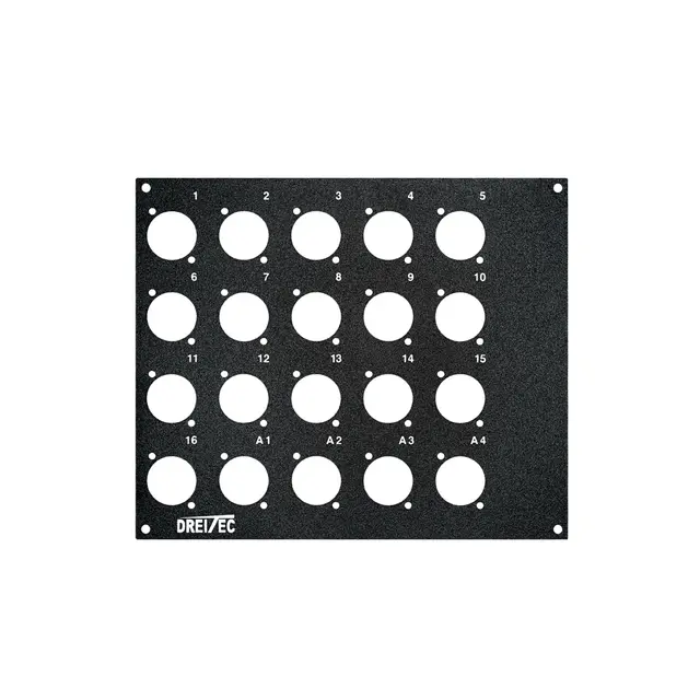 PROkabel Frontplate 16/4 D-Typ 4HEx3BE 19" modulsystem 