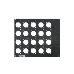 PROkabel Frontplate 20/0 D-Typ 4HEx3BE 19" modulsystem