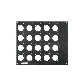 PROkabel Frontplate 20/0 D-Typ 4HEx3BE 19" modulsystem