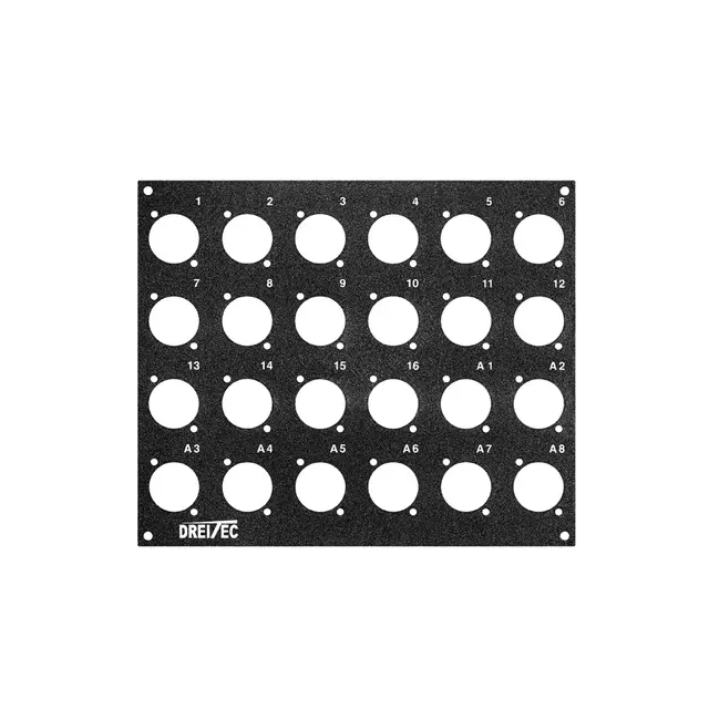 PROkabel Frontplate 16/8 D-Typ 4HEx3BE 19" modulsystem 