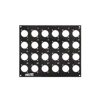 PROkabel Frontplate 24/0 D-Typ 4HEx3BE 19" modulsystem
