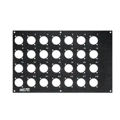 PROkabel Frontplate 20/8 D-Typ 4HEx4BE 19" modulsystem