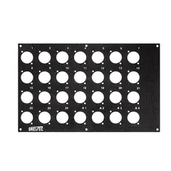 PROkabel Frontplate 24/4 D-Typ 4HEx4BE 19" modulsystem